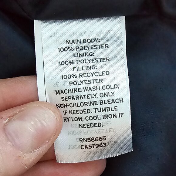 Navy Treasure & Bond Quilted Collarless Jacket 3X - Picture 11 of 13